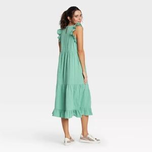 Women's Ruffle Sleeveless Tiered Dress - Universal